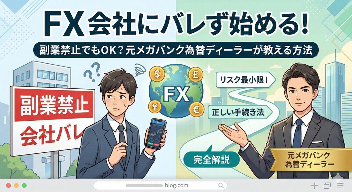 副業でFXは会社にバレる?バレない方法と確定申告の全知識【2026年版】